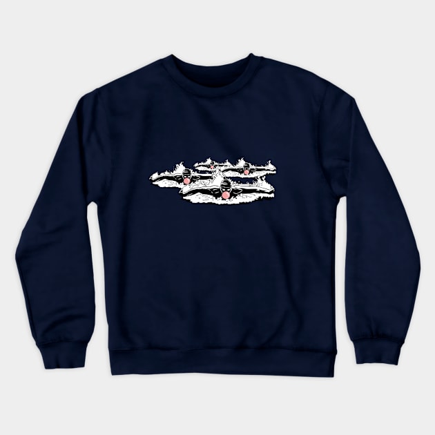 Breaststroke and chewing gum Crewneck Sweatshirt by TomiAx